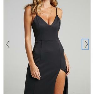 Showpo Dare to Dream Maxi Dress in Black